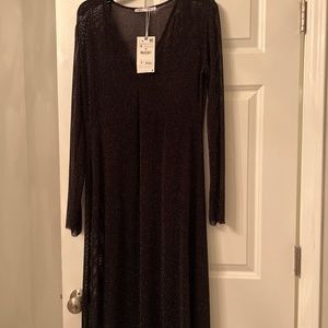 Zara Black Sparkle Dress